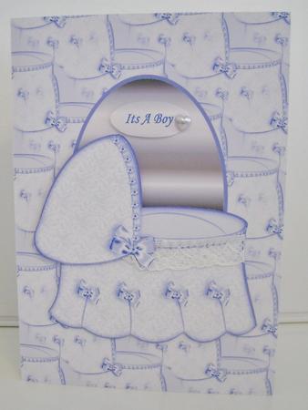 Baby Cradle Blue by Pam Stubley