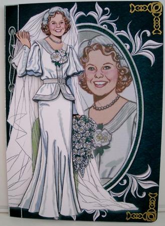 Blushing Bride Fashion Reflections Decoupage by Pam Stubley