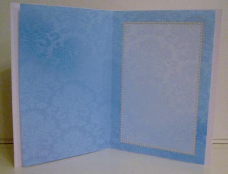 Blue Gradient Damask Insert 2 by Pam Stubley