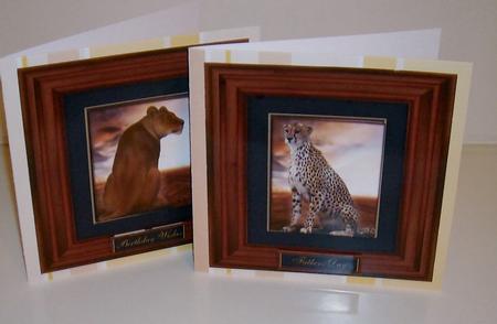 2 Wild Cat Toppers by Pam Stubley
