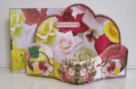 Roses & More Roses Pop Out Card & Envelope by Pam Stubley