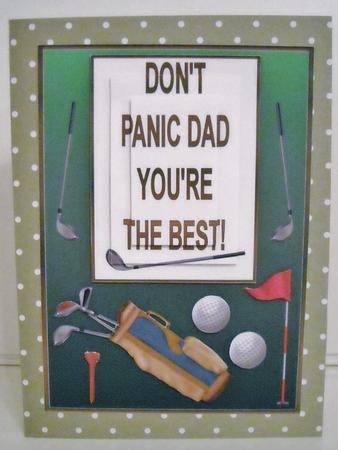 You're the Best Dad Decoupage Card Front by Pam Stubley