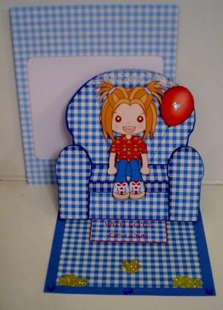 Armchair Easel - Balloon Girl by Pam Stubley