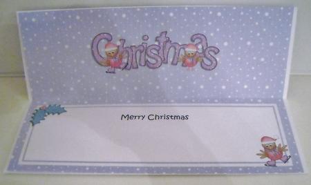 Xmas Merry Christmas Matching Large Dl Insert by Pam Stubley