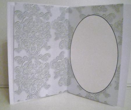 Grey Embossed Floral Butterfly Insert 2 by Pam Stubley