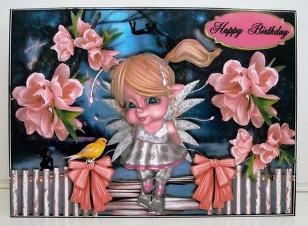 Little Girl Card by Pam Stubley