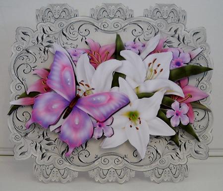 Butterfly Strip Card 3 by Pam Stubley