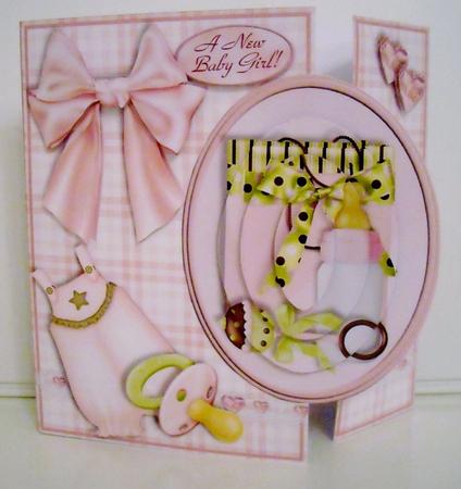 Gatefold Mini Kit - New Baby Girl by Pam Stubley