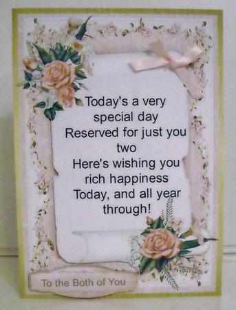 Beautiful Birthday Verse on a Scroll by Pam Stubley