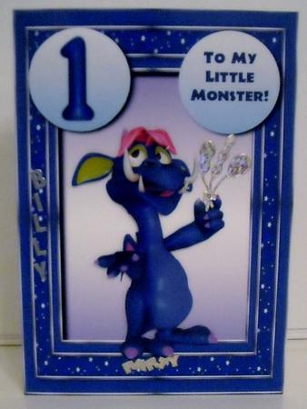 To My Little Monster Age Topper 1, 2, 3, 4, 5 by Pam Stubley