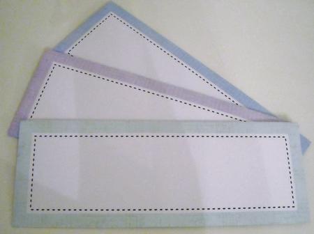 5 Large Slim Text Envelopes Kit by Pam Stubley