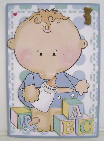 Building Blocks - Curly Baby Boy by Pam Stubley