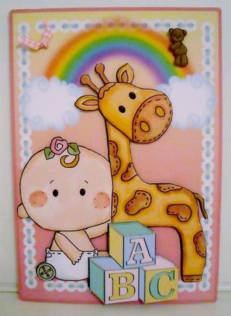 Building Blocks - Button Baby and Giraffe by Pam Stubley