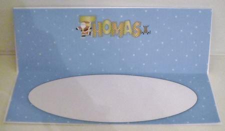 Santa & Rudolf Thomas Large Dl Insert by Pam Stubley