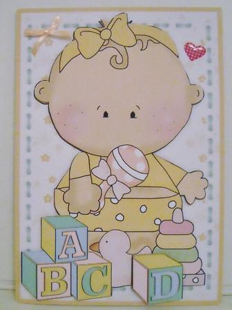 Building Blocks - Curly Baby Girl by Pam Stubley