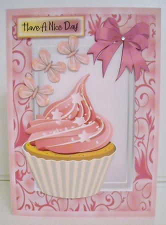 Scrummy Strawberry Cupcake by Pam Stubley