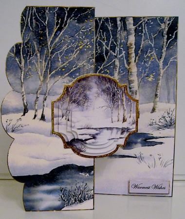 Woods After a Storm No Hole Fold Back Card Mini Kit by Pam Stubley