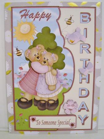 A Summers Day Decoupage Card Front by Pam Stubley
