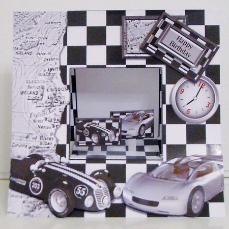 Aperture-square Table-card a Drive Through Time Monochrome by Pam Stubley