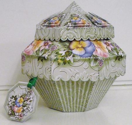 Truly Scrumptious Gift Box Spring Pansies by Pam Stubley