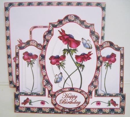 Layered Centre Stepper - Anemones by Pam Stubley