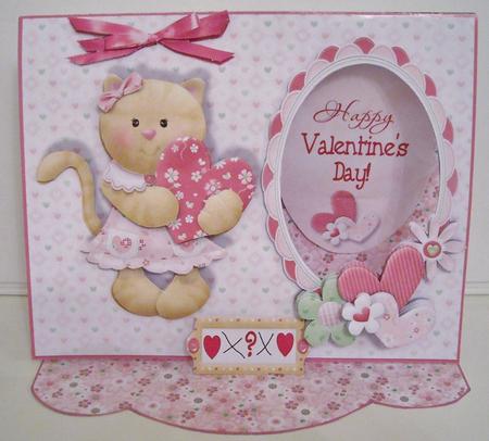 C-thru Easel 3D Card Kit - Kitten Valentine or Anniversary by Pam Stubley