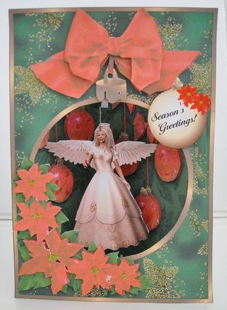 3D Corner Card Kit - Christmas Fairy Dangler Card by Pam Stubley