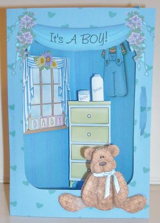 3D Corner Card Kit - It's a Boy! by Pam Stubley
