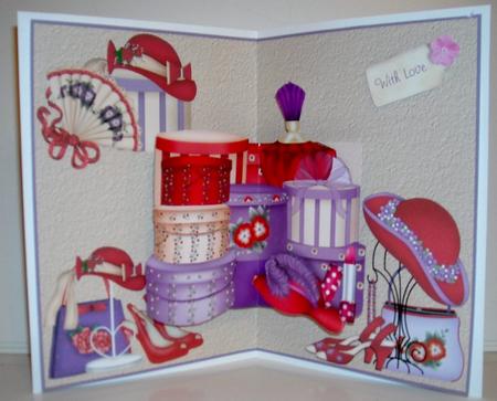 Over the Edge Pop Out - Handbag & Gladrags by Pam Stubley