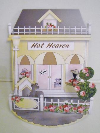 Mini Easel Tableau 3D Card - Little Lemon Hatshop by Pam Stubley