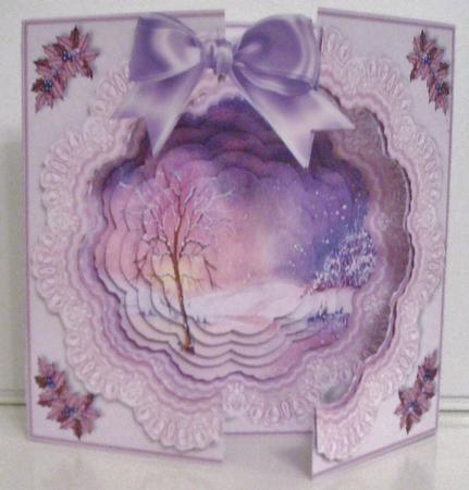 Open Fronts 7x7" Gatefold Card Kit - Winter Pond by Pam Stubley
