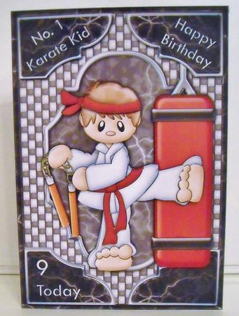 Karate or Judo Kid with Ages 2 Sheet Mini Kit by Pam Stubley