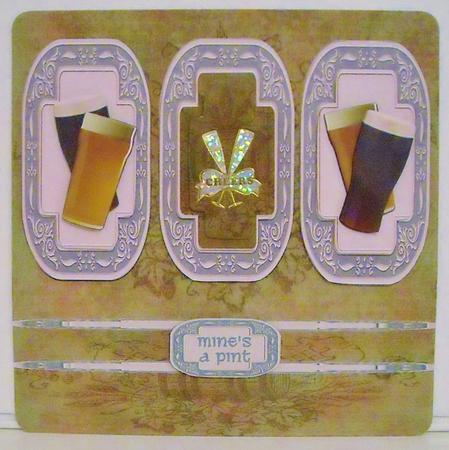 Mine's a Pint 3 Panel Pyramid Mini Kit by Pam Stubley