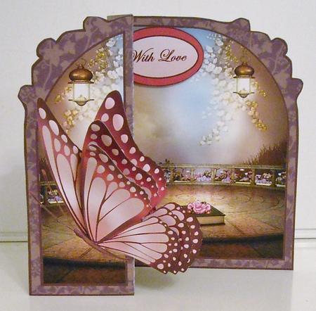 Butterfly Fold Back on the Balcony by Pam Stubley