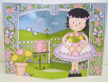 3D Girlz Suzi's Tulips Scene It Card Kit by Pam Stubley
