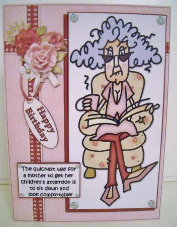 Stella is Sitting Comfortably Quick Card by Pam Stubley