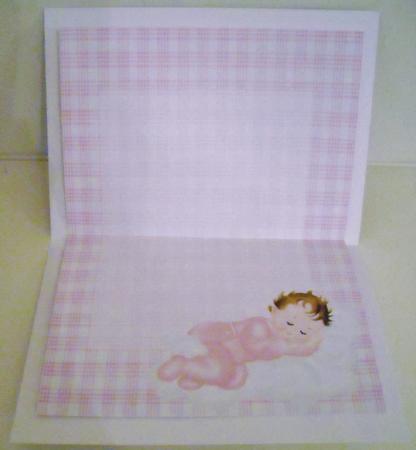 A4 Congratulations on the Birth of Your Baby Girl Insert by Pam Stubley