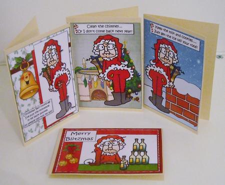 Selection of Four Gus Christmas Toppers by Pam Stubley