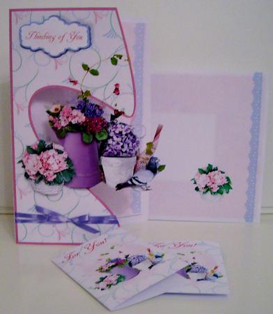Open Front Card Kit - African Violet by Pam Stubley