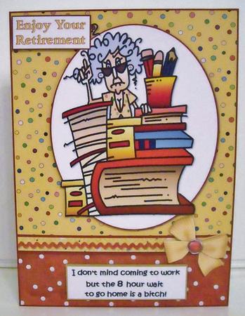 Stella and Work Birthday or Retirement Quick Card by Pam Stubley