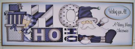 Blue Christmas Ho Ho Ho by Pam Stubley