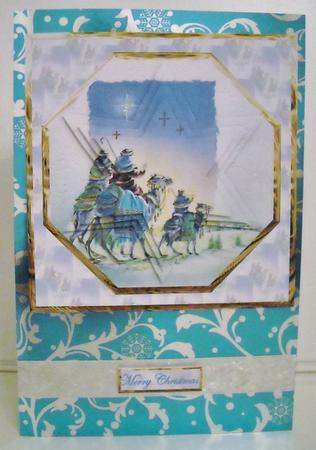Star of Bethlehem Card with Shaped Star Layers by Pam Stubley