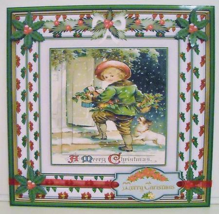 A Merry Christmas 8 x 8ins Mini Kit by Pam Stubley