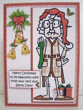 Gus Sends Stella Christmas Wishes Quick Card by Pam Stubley