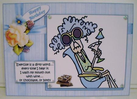 Stella Washes Her Mouth Out Quick Card by Pam Stubley