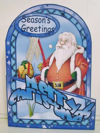 Cutaway Santa with Sack by Pam Stubley