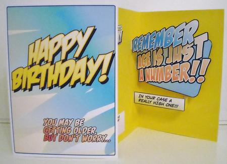 Age is Just a Number Pop Up Birthday Card by Pam Stubley