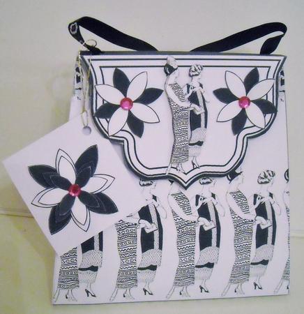 Large Gift Handbag - Art Deco Ladies by Pam Stubley