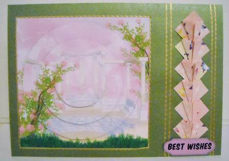 Pink Roses and Temple Circle Pyramid by Pam Stubley