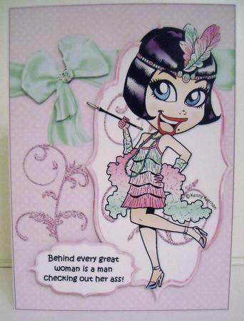 Frieda Flapper is a Great Woman Quick Card by Pam Stubley
